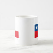 チリ国旗のマグカップ コーヒーマグカップ (中央)