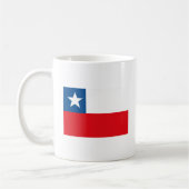 チリ国旗のマグカップ コーヒーマグカップ (左)
