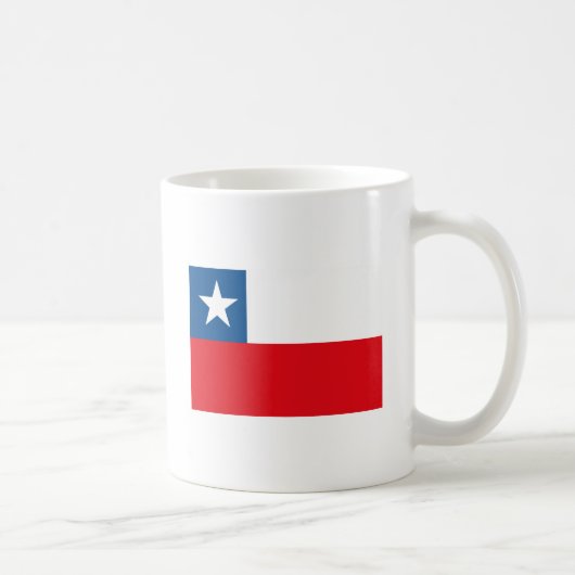 チリ国旗のマグカップ コーヒーマグカップ (右)