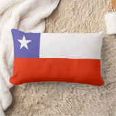 チリ国旗の枕 ランバークッション (ブランケット)