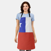 チリ国旗の象徴 エプロン (着用した状態)