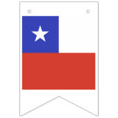 チリ国旗の象徴 バンティングフラッグ (第3の旗)