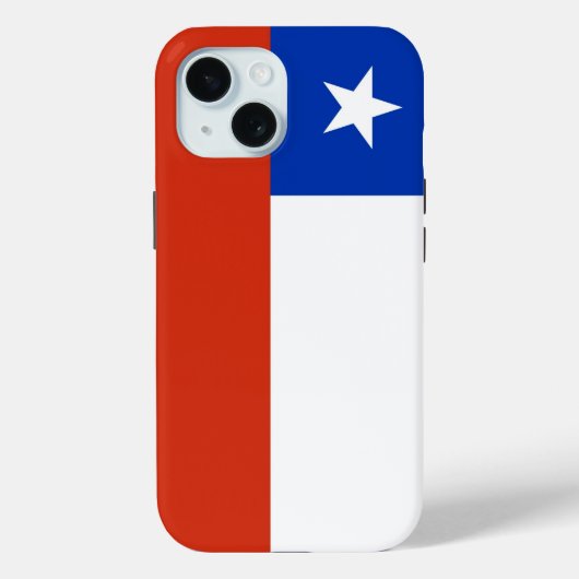 チリ国旗のApple iPhone 15 Case-Mate iPhoneケース (裏面)