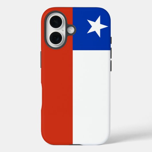 チリ国旗のApple iPhone 16 Case-Mate iPhoneケース (裏面)