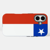チリ国旗のApple iPhone 16 Case-Mate iPhoneケース (裏面 (横))