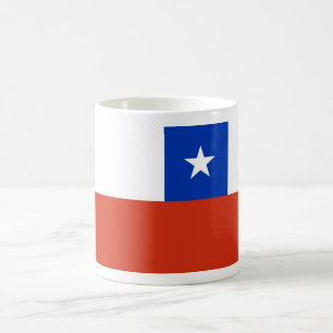 チリ国旗を持つマグカップ コーヒーマグカップ
