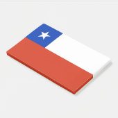 チリ国旗を持つメモ ポストイット (アングル)