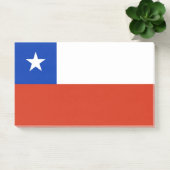 チリ国旗を持つメモ ポストイット (オフィス)