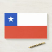 チリ国旗を持つメモ ポストイット (デスク)