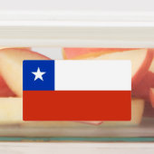 チリ国旗を持つ愛国的なラベル ラベル (貼付)