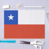 チリ国旗を持つ愛国的ティッシュペーパー 薄葉紙 (クラフト)