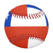 チリ国旗を持つ愛国的野球 野球ボール (正面)