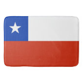 チリ国旗を掲げた大浴場 バスマット (正面)