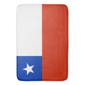 チリ国旗を掲げた大浴場 バスマット (正面縦)