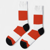 チリ国旗を掲げた女性用靴下 ソックス (左)