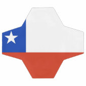チリ国旗を掲げた愛国的なサッカーボール サッカーボール (フラット)