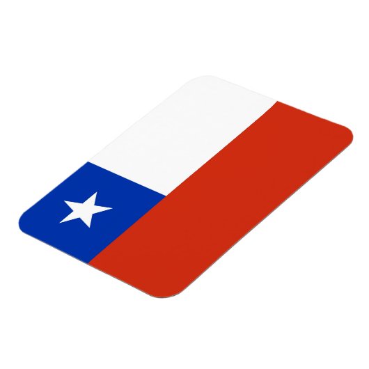 チリ国旗を掲げた愛国的なフレキシブル磁石 マグネット (左側)