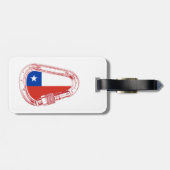 チリ国旗登山カラビナー ラゲッジタグ (裏面横)
