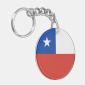 チリ国旗 キーホルダー (正面左)