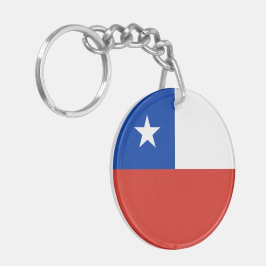 チリ国旗 キーホルダー (正面左)