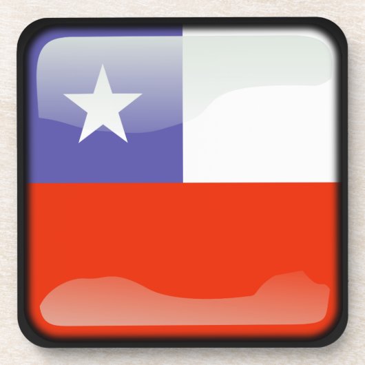 チリ国旗 コースター (正面)