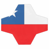 チリ国旗 サッカーボール (フラット)