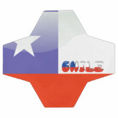 チリ国旗 サッカーボール (フラット)