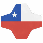 チリ国旗 サッカーボール (フラット)