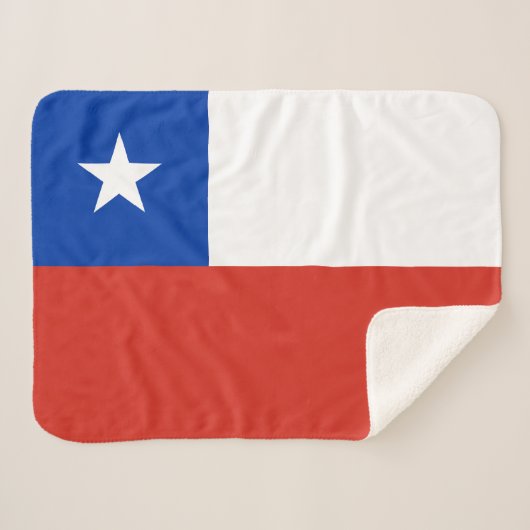 チリ国旗 シェルパブランケット (正面(横))