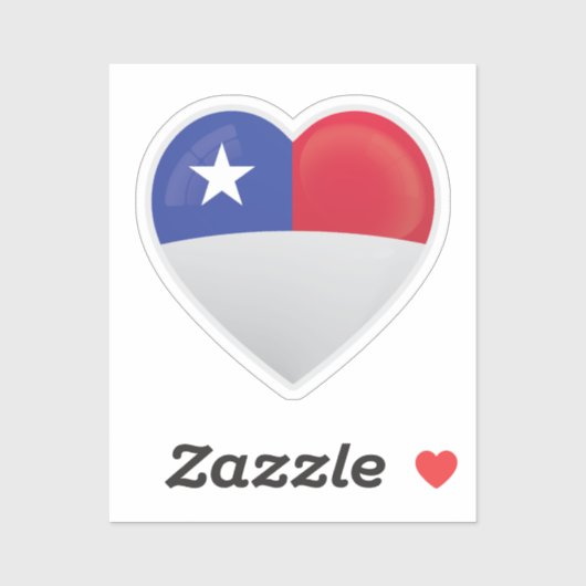 チリ国旗 シール (シート)