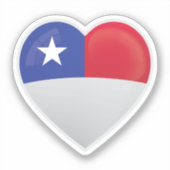 チリ国旗 シール (正面)