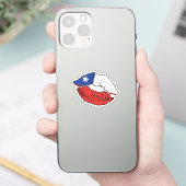 チリ国旗 シール (スマートフォン)