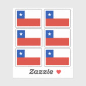 チリ国旗 シール (シート)