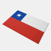 チリ国旗 ドアマット (アングル)