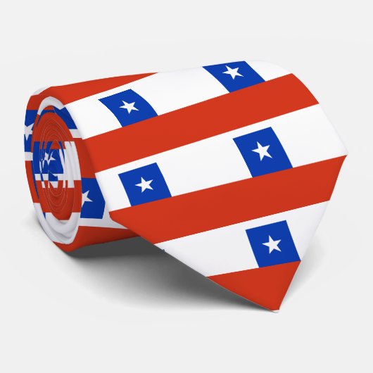 チリ国旗 ネクタイ (ロール)