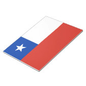 チリ国旗 ノートパッド (アングル)