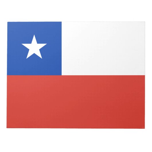 チリ国旗 ノートパッド (正面)