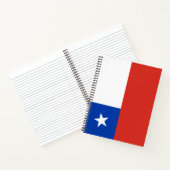 チリ国旗 ノートブック (内部)