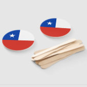 チリ国旗 ハンドファン (組立なし)