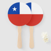 チリ国旗 ハンドファン (正面&裏面)
