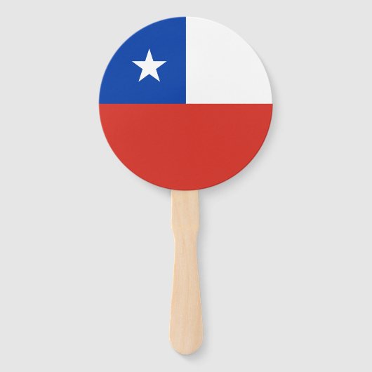 チリ国旗 ハンドファン (正面)