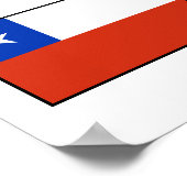 チリ国旗 ポスター (角)