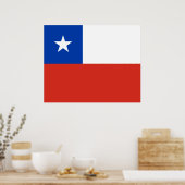 チリ国旗 ポスター (キッチン)