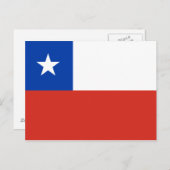 チリ国旗 ポストカード (正面/裏面)