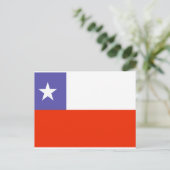 チリ国旗 ポストカード (スタンド正面)