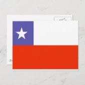 チリ国旗 ポストカード (正面/裏面)