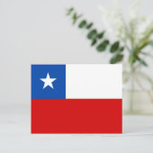 チリ国旗 ポストカード (スタンド正面)