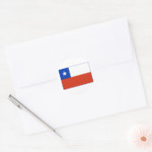 チリ国旗 ラウンドシール (封筒)