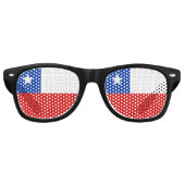 チリ国旗 レトロサングラス (正面)