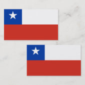チリ国旗 名刺 (正面/裏面)